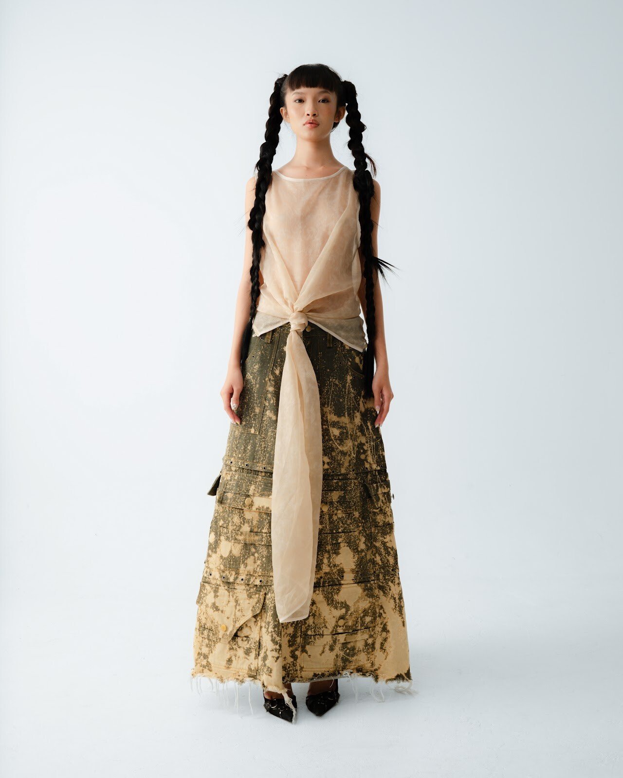 Ta Pa Organza Tank Top