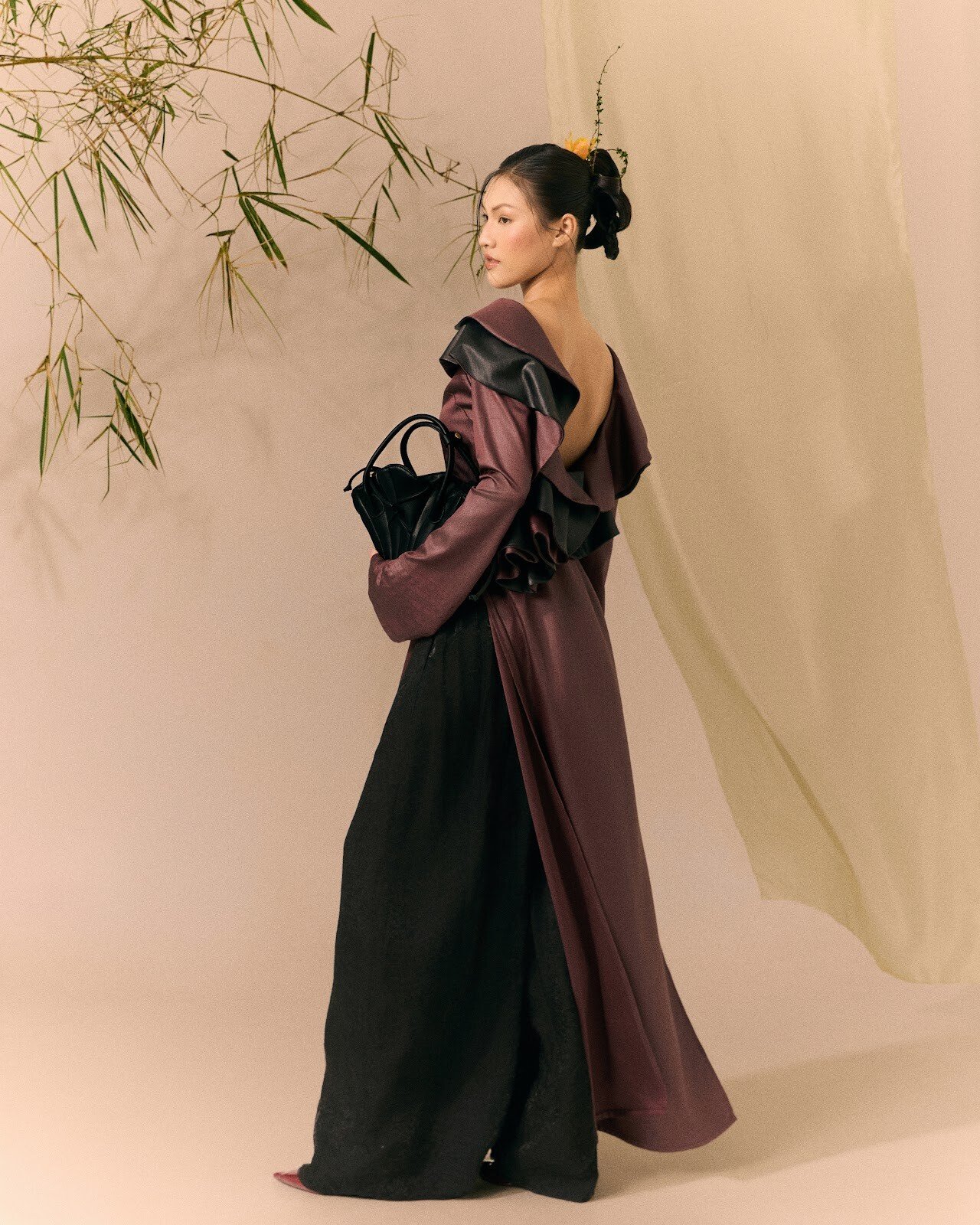 Lam Thuy Silk Wide-leg Pants
