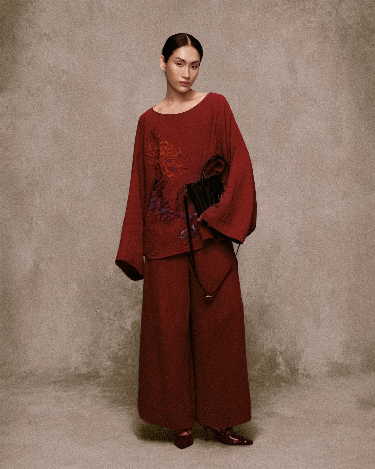 Thị Nghè Muslin Hand-Painted Blouse