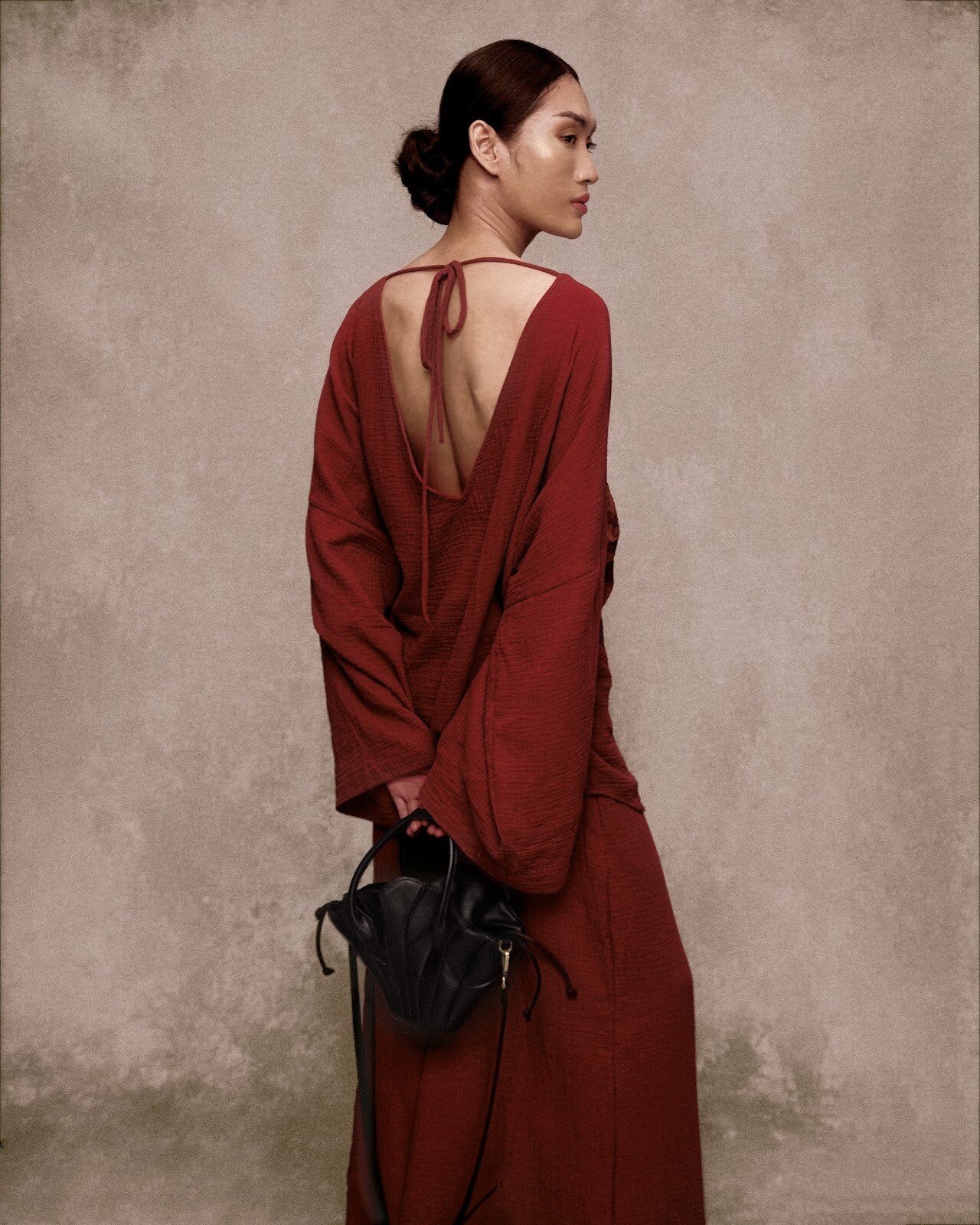 Nhiêu Lộc Muslin Palazzo Wide-leg Pants